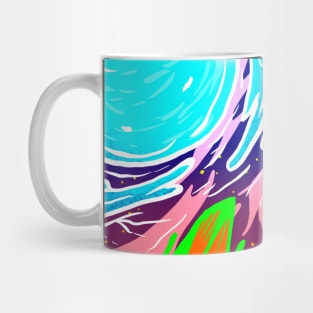 Psychedelic Space Landscape Mug